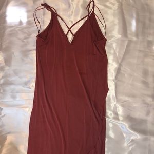 Rust Colored Wrap Dress